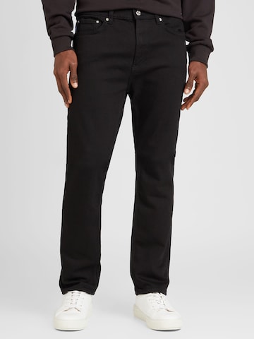 HUGO Blue Regular Jeans 'Ash' in Black: front