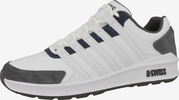 Baskets basses 'Vista Trainer' K-SWISS en blanc : devant