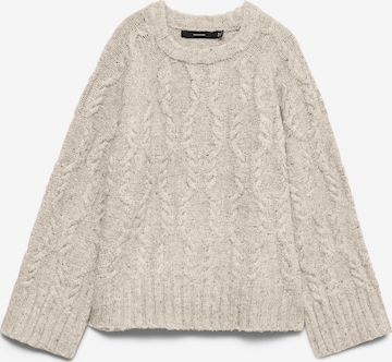 Pull-over 'VMIngrid' VERO MODA en beige : devant