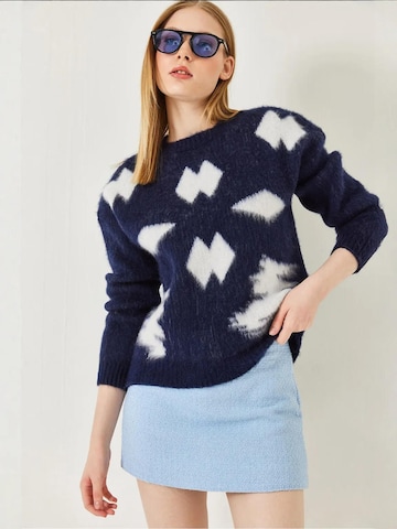 Pull-over Bianco Lucci en bleu