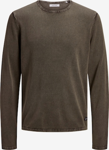 JACK & JONES Sweater 'Leo' in Brown: front