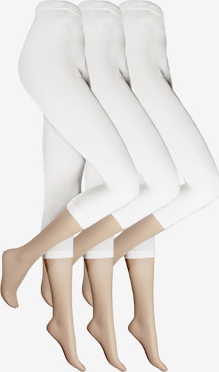 Esda Caprileggings in weiß, Produktansicht