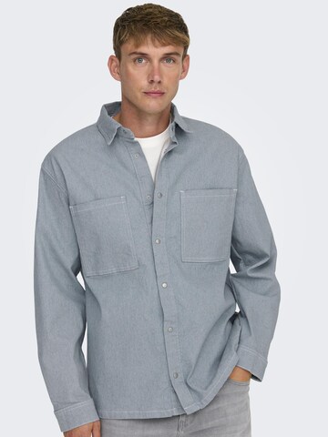 Only & Sons - Ajuste regular Camisa 'DAGO' en gris