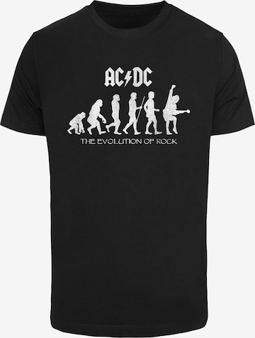 Merchcode Bluser & t-shirts 'ACDC - Evolution Of Rock' i sort: forside