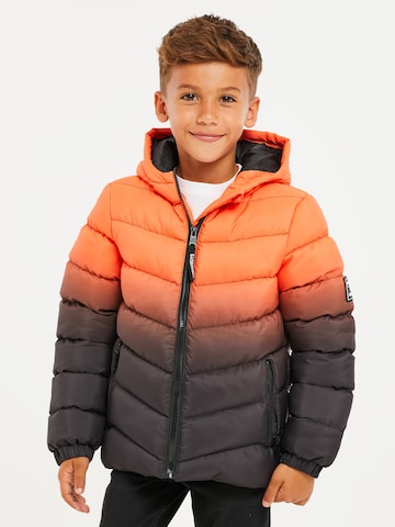 Threadboys Winter Jacket 'Ombre' in Orange: front