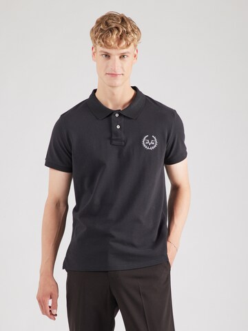 19V69 ITALIA Poloshirt 'TIZIANO' in Schwarz: Vorderseite