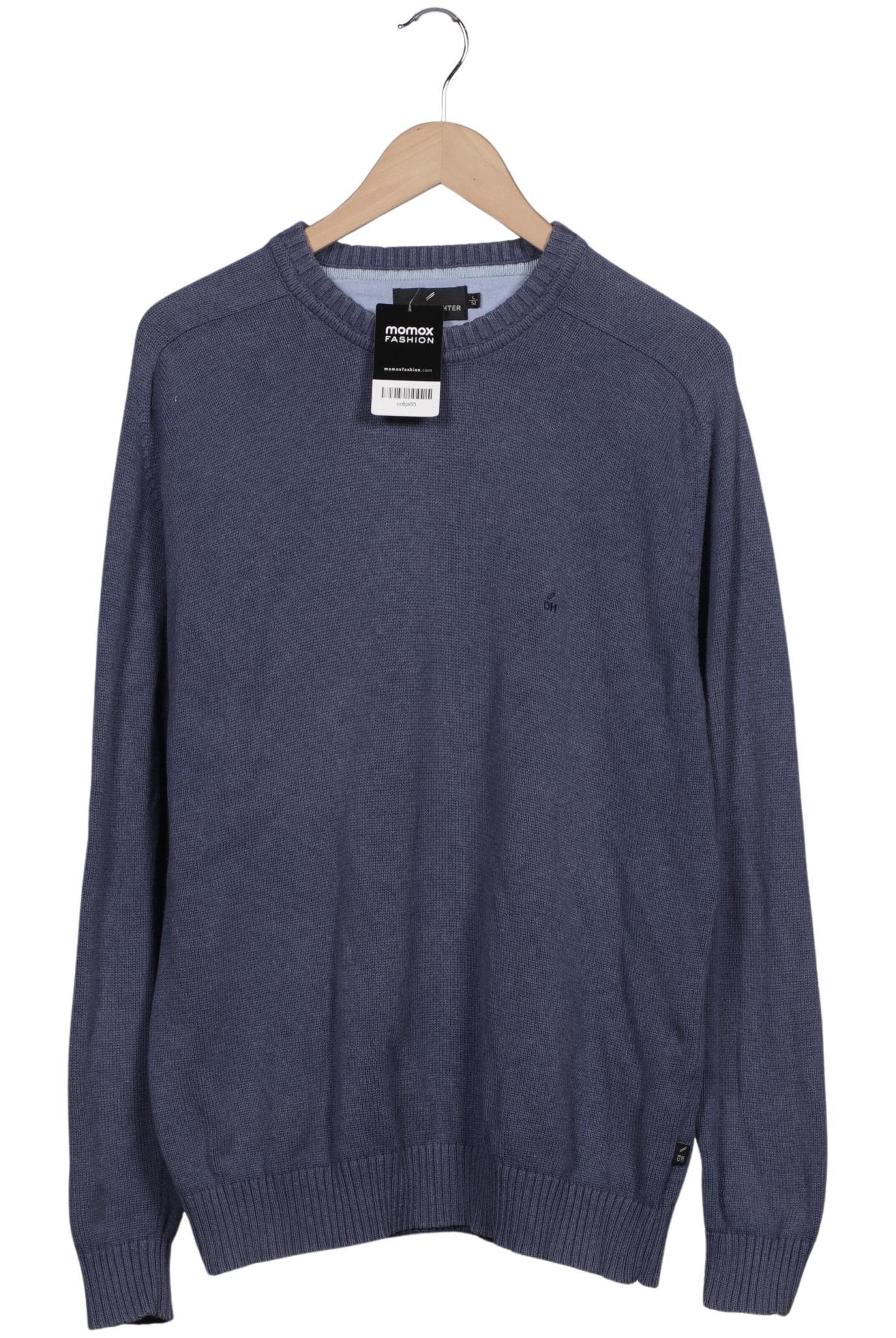 HECHTER PARIS Sweater & Cardigan in L-XL in Blue: front