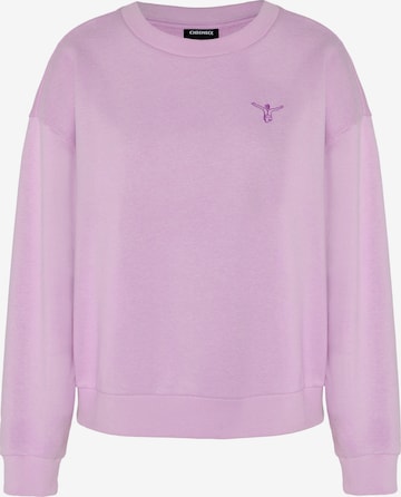 CHIEMSEE Sweatshirt in Purple: front