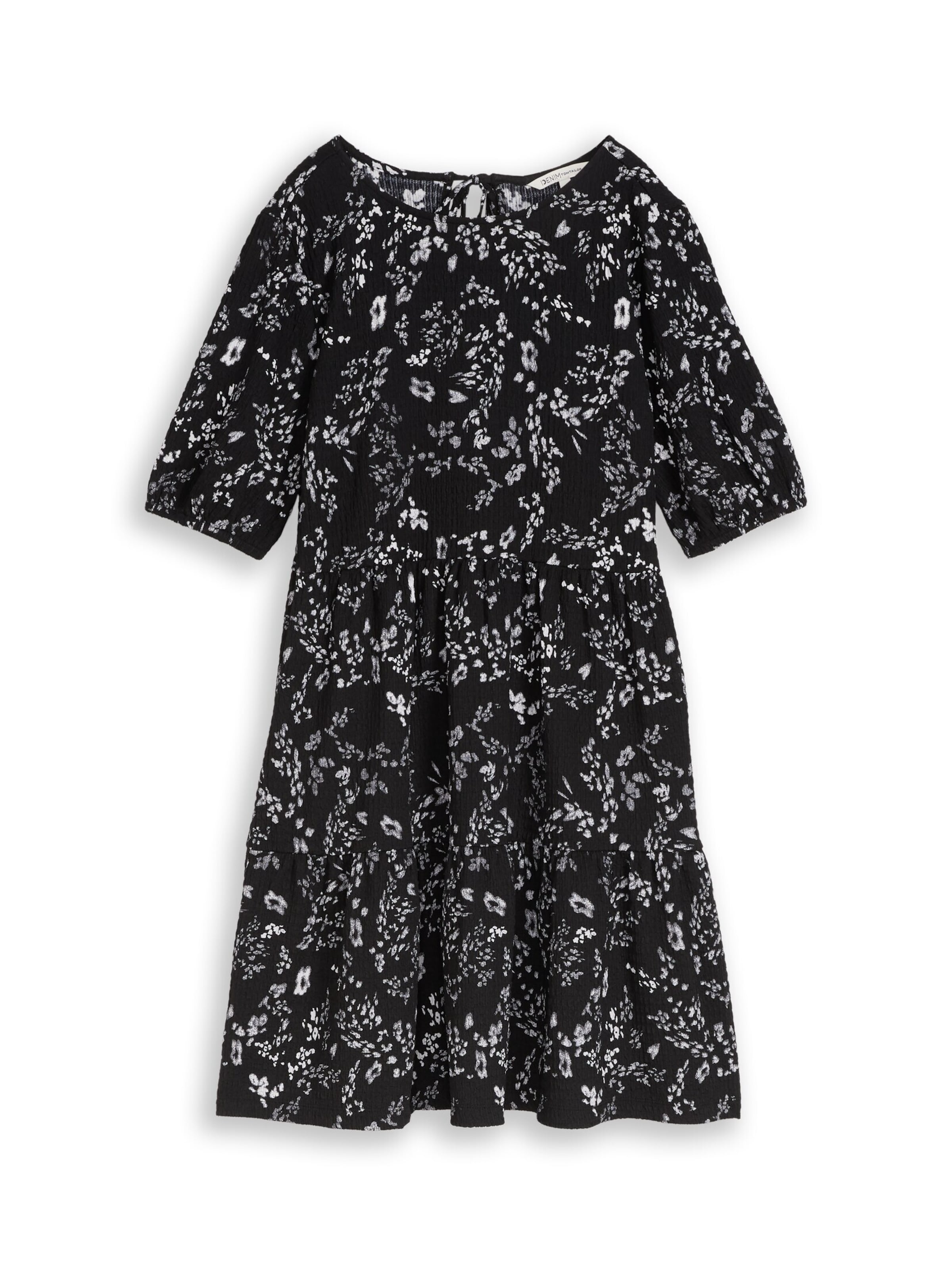 TOM TAILOR DENIM Kleid in Schwarz: Vorderseite