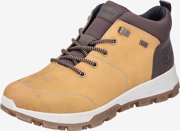 Rieker Lace-Up Boots in Yellow: front