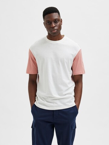 SELECTED HOMME T-Shirt 'Dominic' in Pink: predná strana