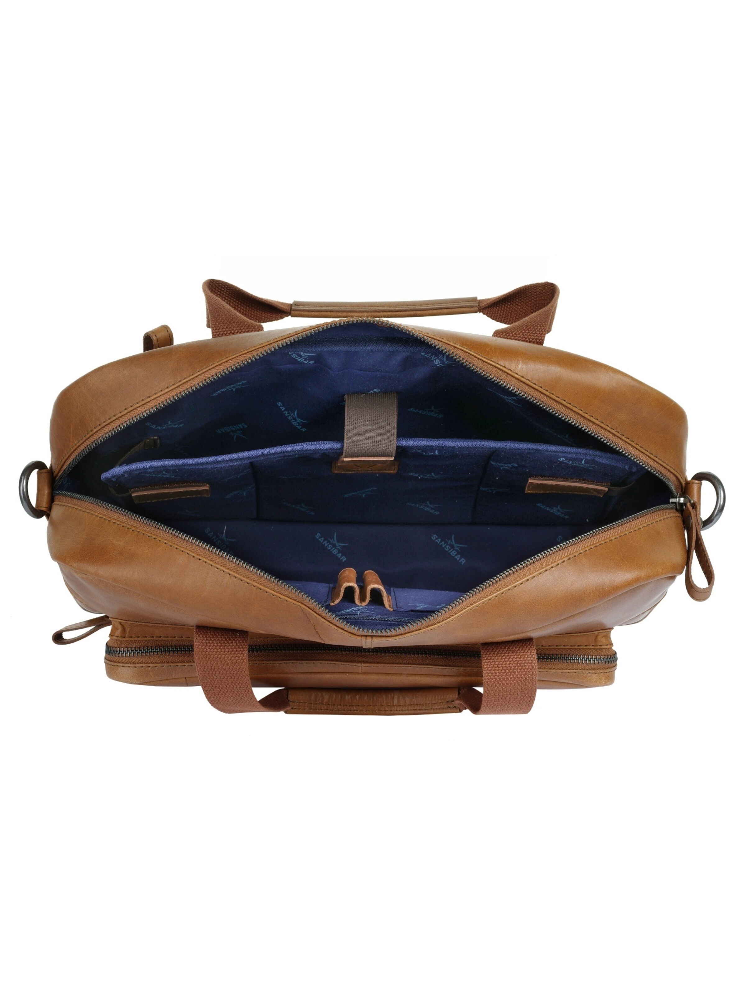 SANSIBAR Aktenkoffer 'BUSINESS BAG, BLACK'‌‌‌‌‌‌‌ in Braun