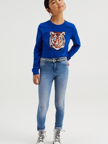 Skinny Jeans di WE Fashion in blu