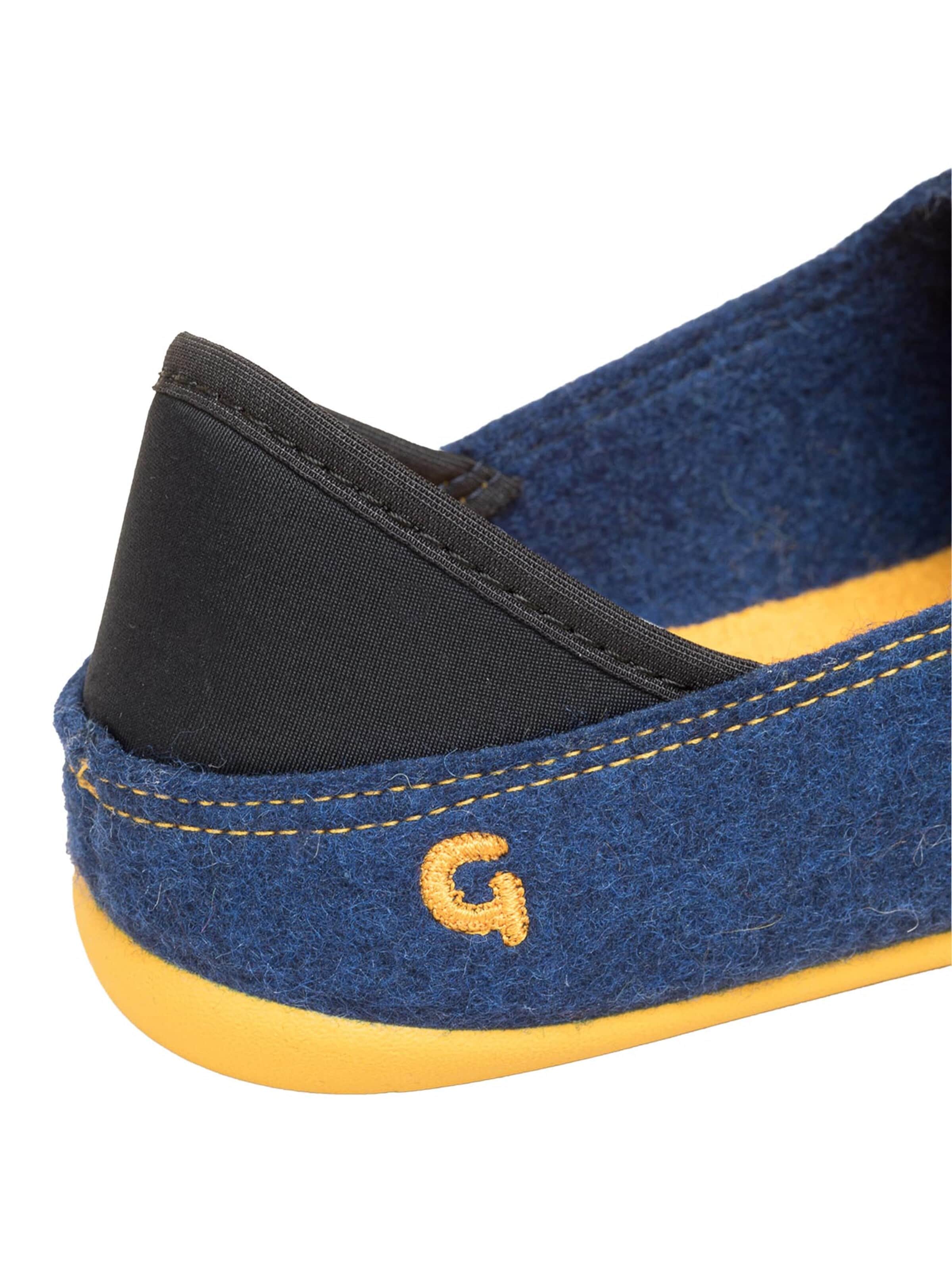 Gottstein Classic Flats 'Wool Slip-On' in Blue