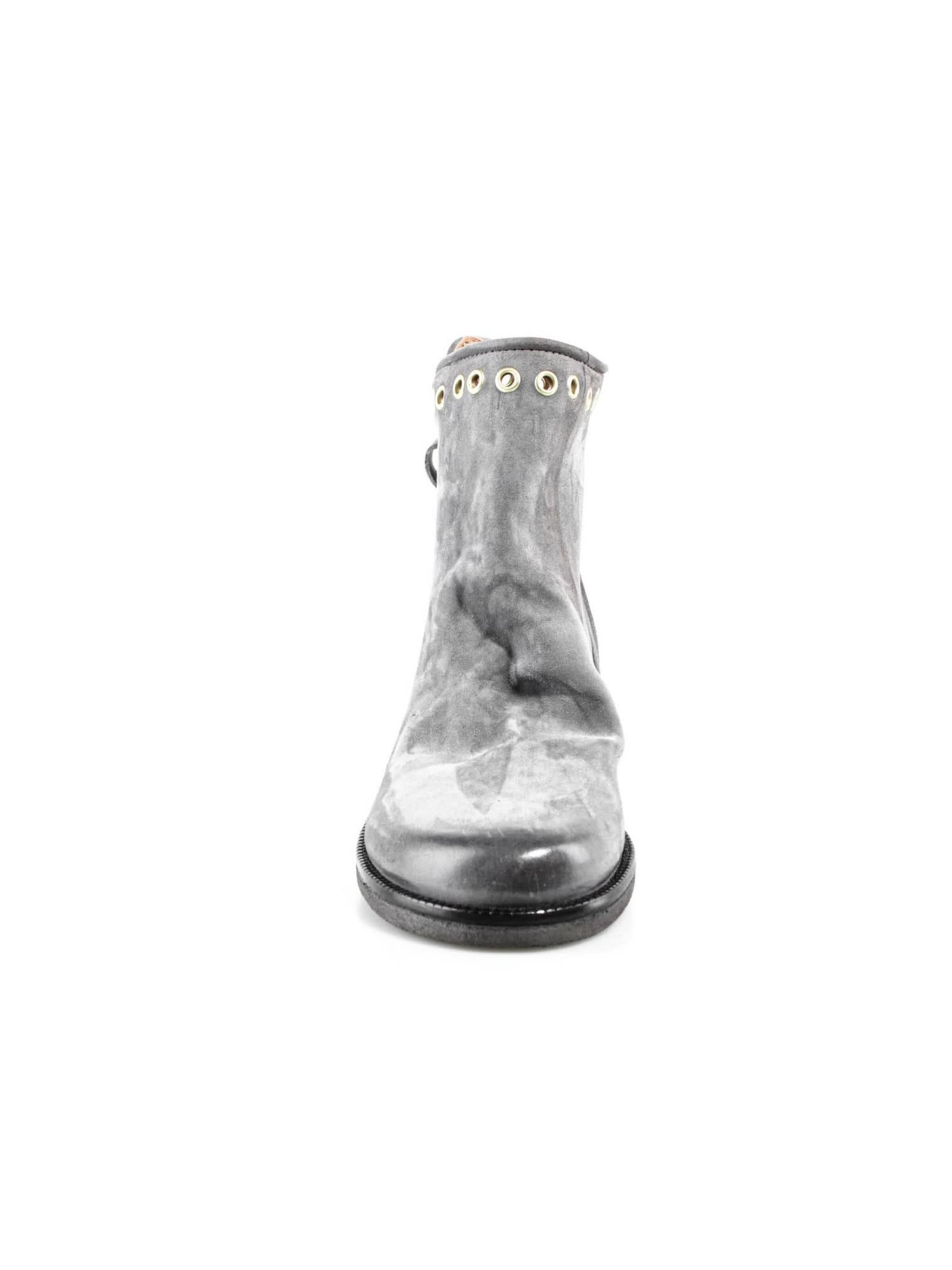 A.S.98 - Botas pelo tornozelo 'ALAYNA' em cinzento: frente