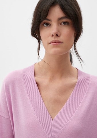 s.Oliver Pullover mit V-Ausschnitt in Pink