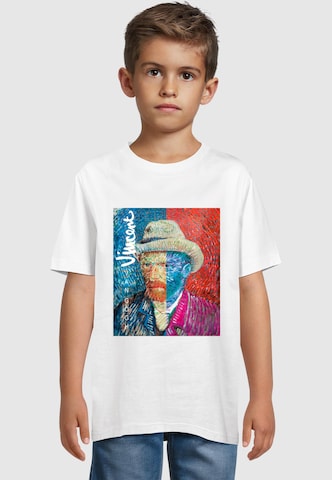Merchcode Shirt 'APOH - Van Gogh Vincent' in Wit: voorkant
