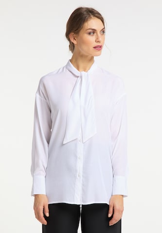 usha BLACK LABEL Blouse in Wit: voorkant