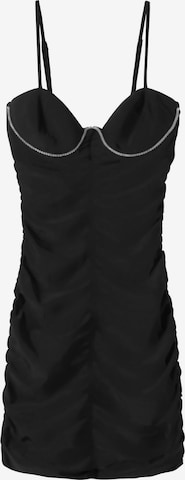 Bershka Cocktail dress in Black: front