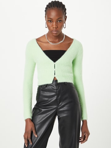 River Island Knit Cardigan in Green: front