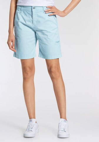 MAC Regular Cargo Pants in Blue: front