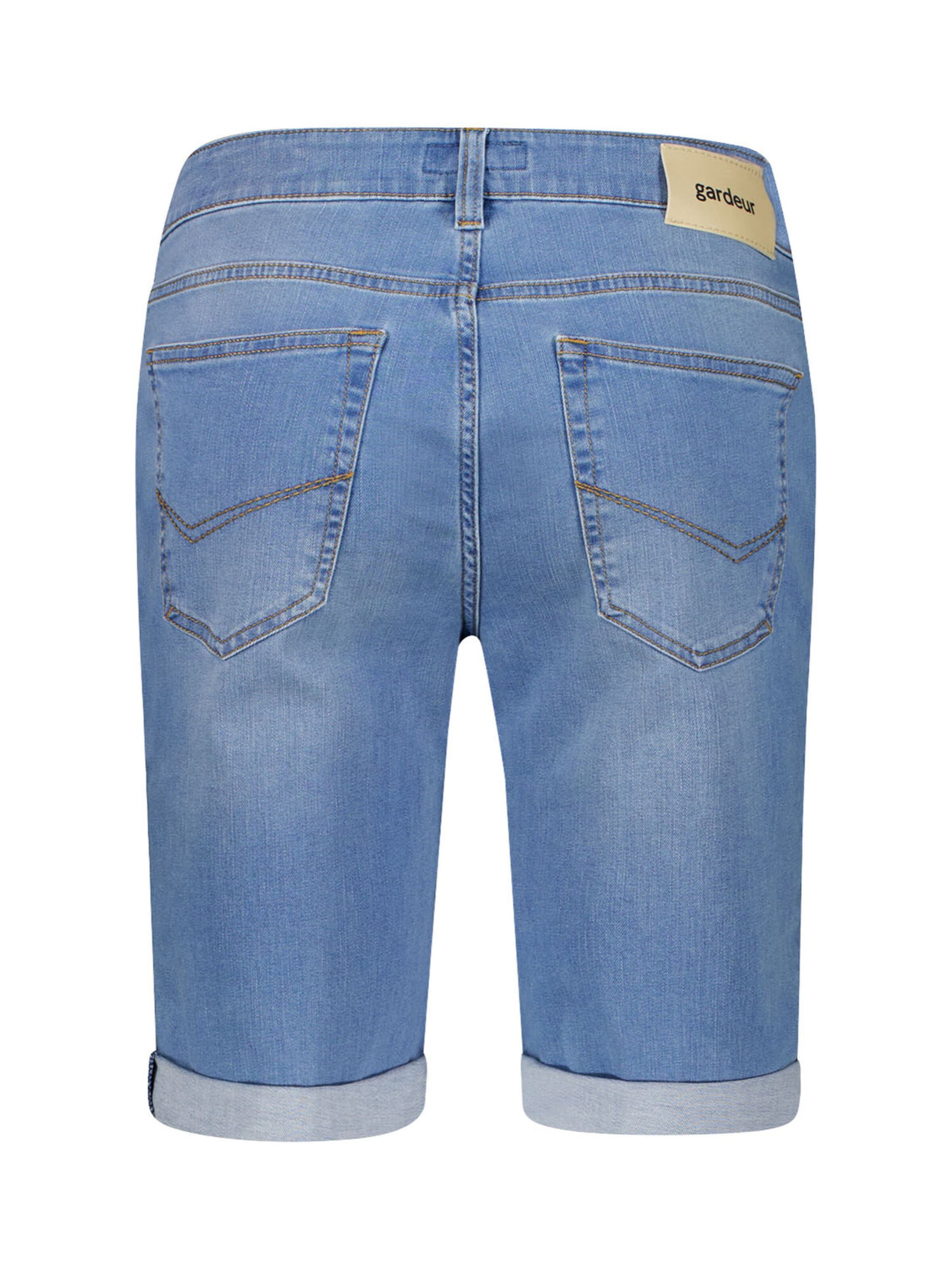 Gardeur Slim fit Pants in Blue: front