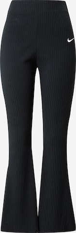 Evazați Pantaloni de la Nike Sportswear pe negru: față