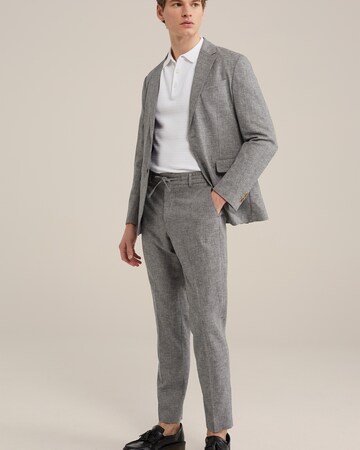 WE Fashion Regular Bügelfaltenhose in Grau