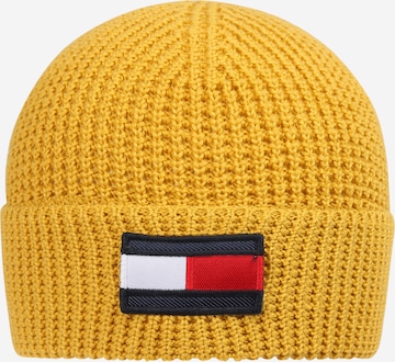 TOMMY HILFIGER Beanie in Yellow: front