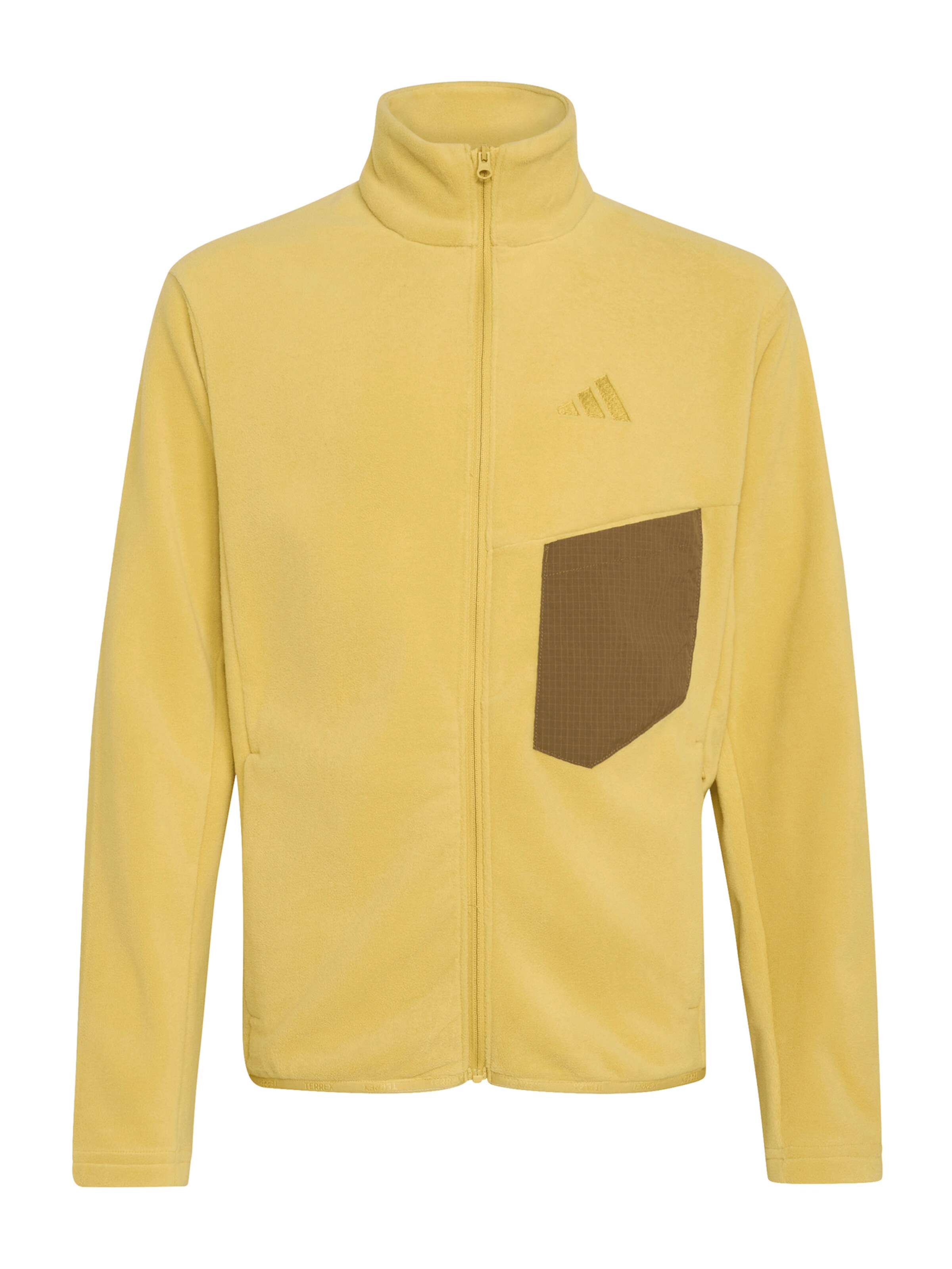 ADIDAS TERREX Функциональная флисовая куртка в Желтый: спереди