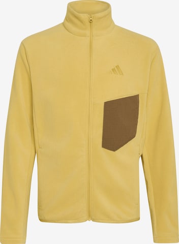 ADIDAS TERREX Функциональная флисовая куртка в Желтый: спереди