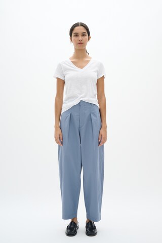 InWear Regular Bandplooibroek 'Dixie' in Blauw
