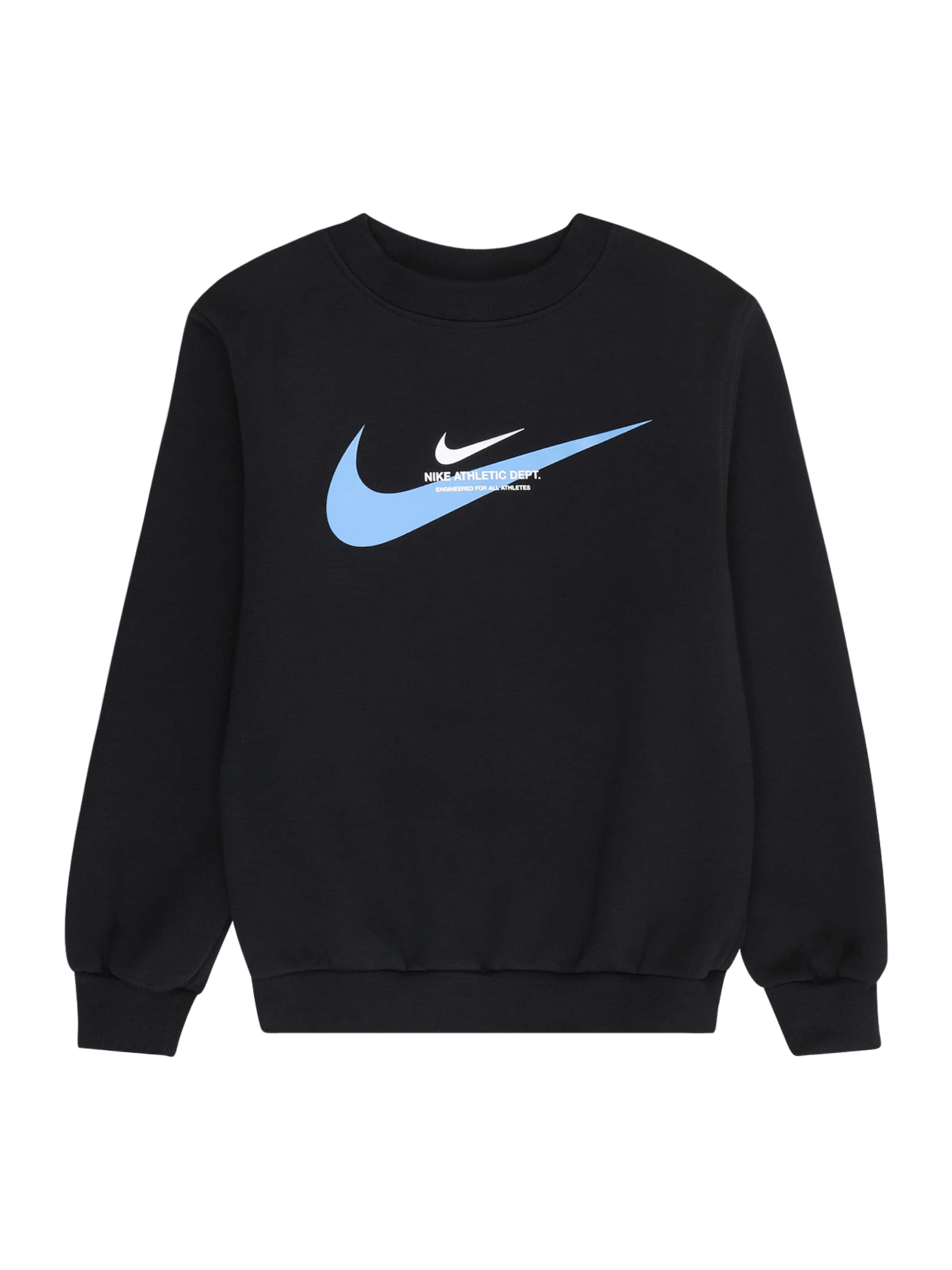 Bluză de molton de la Nike Sportswear pe negru: față
