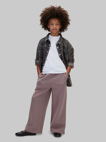 Calvin Klein Jeans Wide leg Παντελόνι σε λιλά: μπροστά