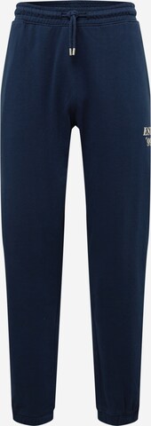!Solid Loose fit Pants in Blue: front