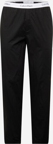 Calvin Klein Underwear - Tapered Pantalón de pijama en negro: frente