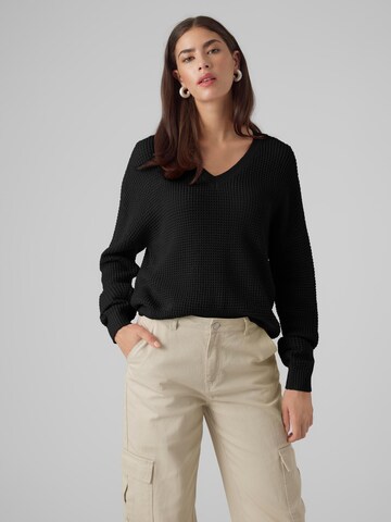 Pull-over 'LEANNA' VERO MODA en noir : devant