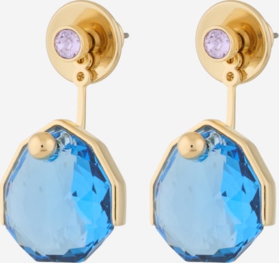 Auskarai iš Swarovski, spalva – azuro spalva / Auksas / purpurinė, Prekių apžvalga