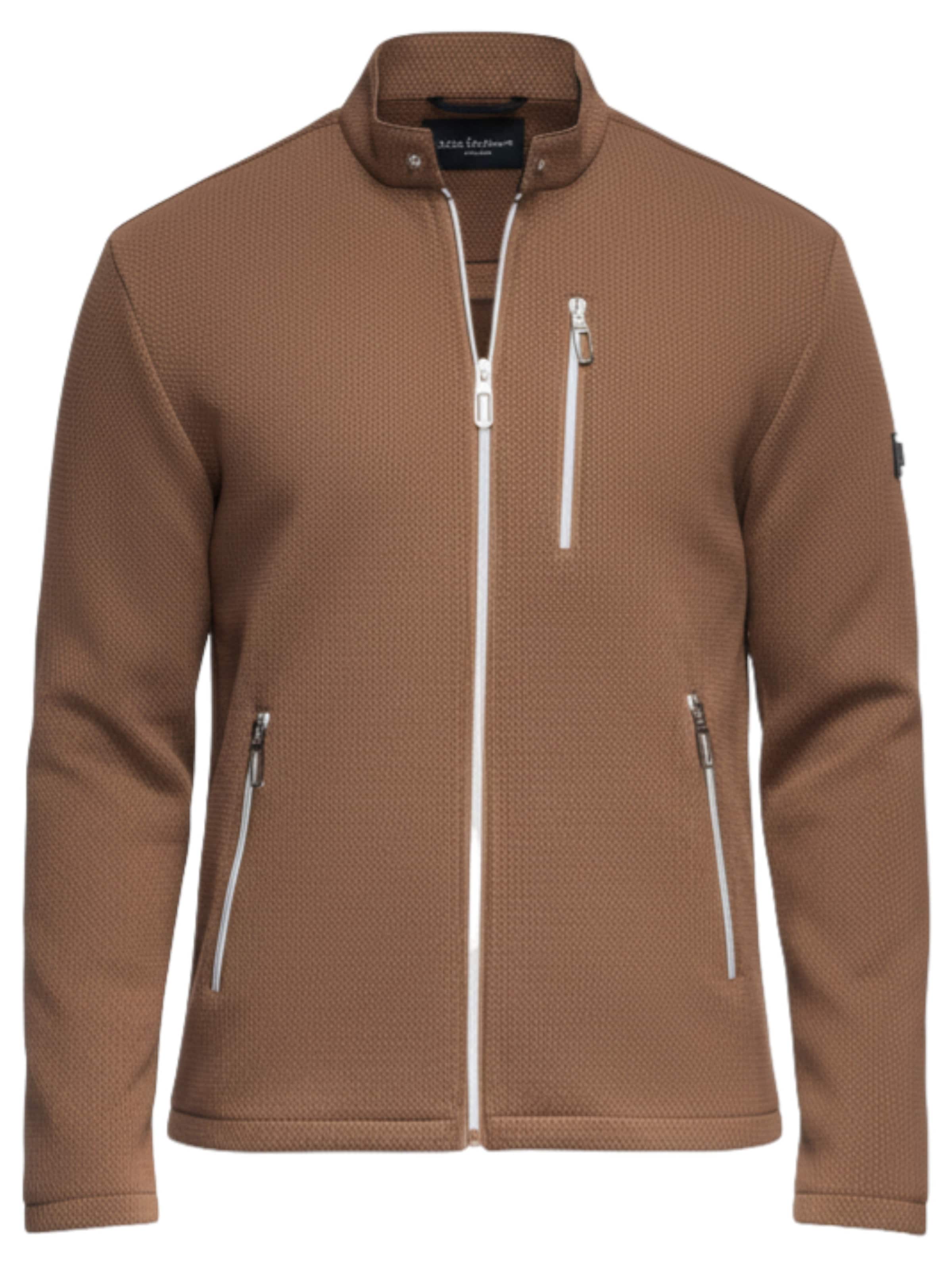 Ombre Tussenjas in Bruin: voorkant