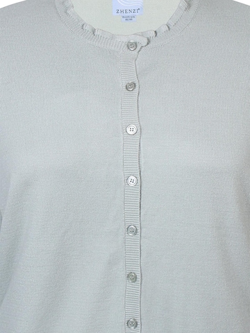 Zhenzi Gebreid vest 'Kogle 1163' in Groen