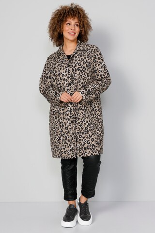 MIAMODA Between-Seasons Coat in Beige: front