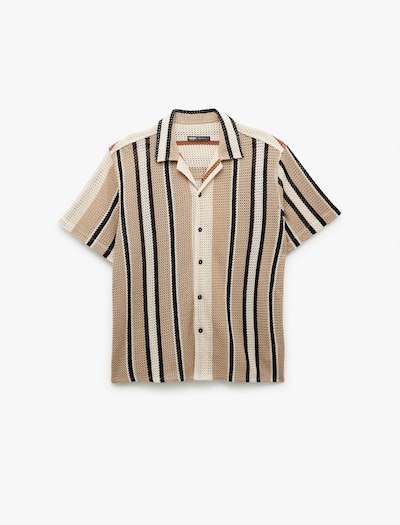 Koton Button Up Shirt in Beige / Black, Item view