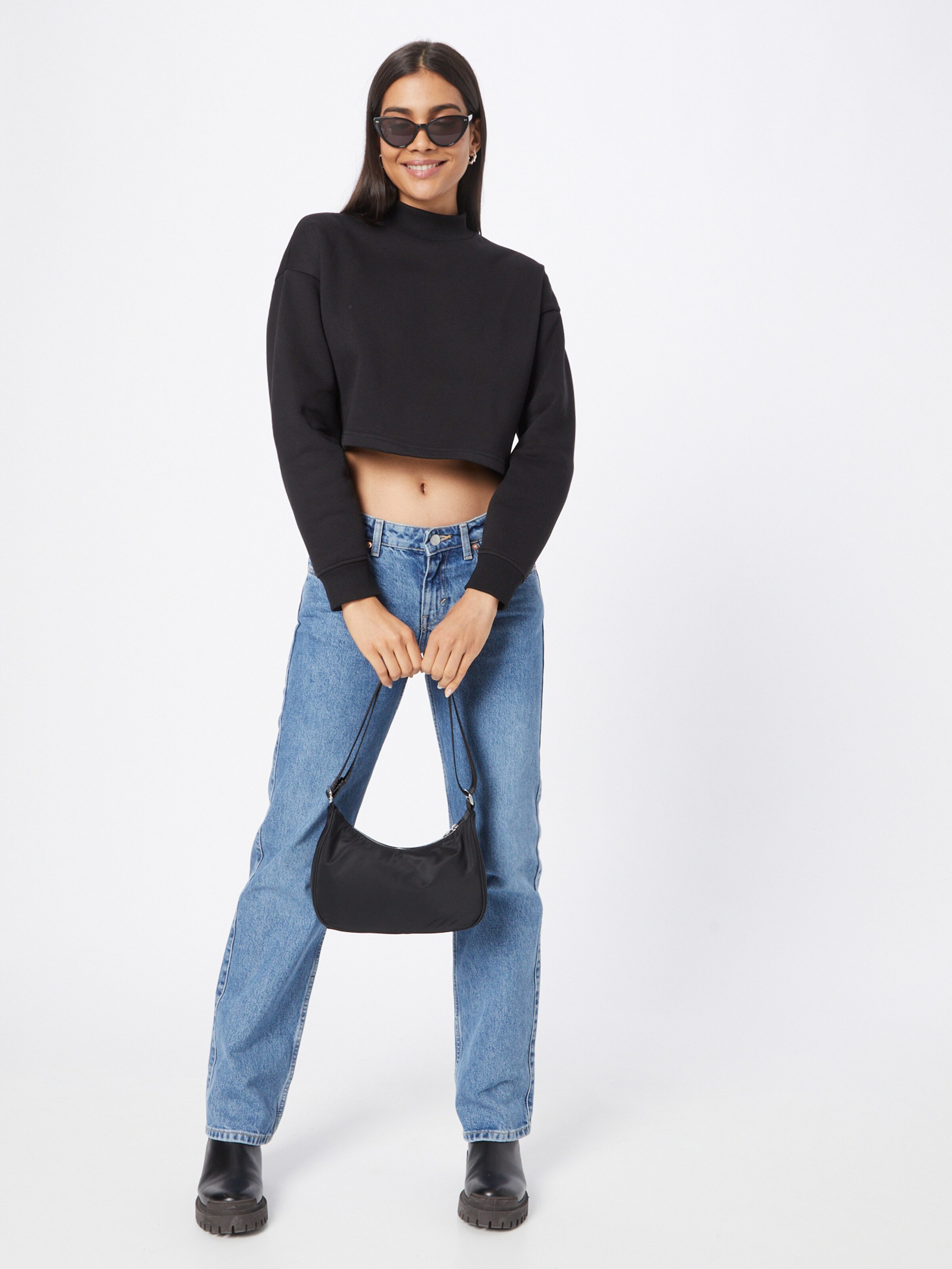 Frauen Sweat Urban Classics Sweatshirt in Schwarz - HM45427 Frauen Sweat Urban Classics Sweatshirt in Schwarz - HM45427