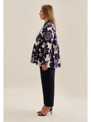 SEIDENSTICKER Blouse 'Schwarze Rose' in Blauw