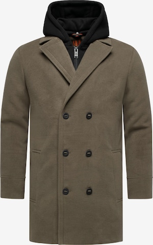 STONE HARBOUR Winterjas 'Darioon XX' in Bruin: voorkant