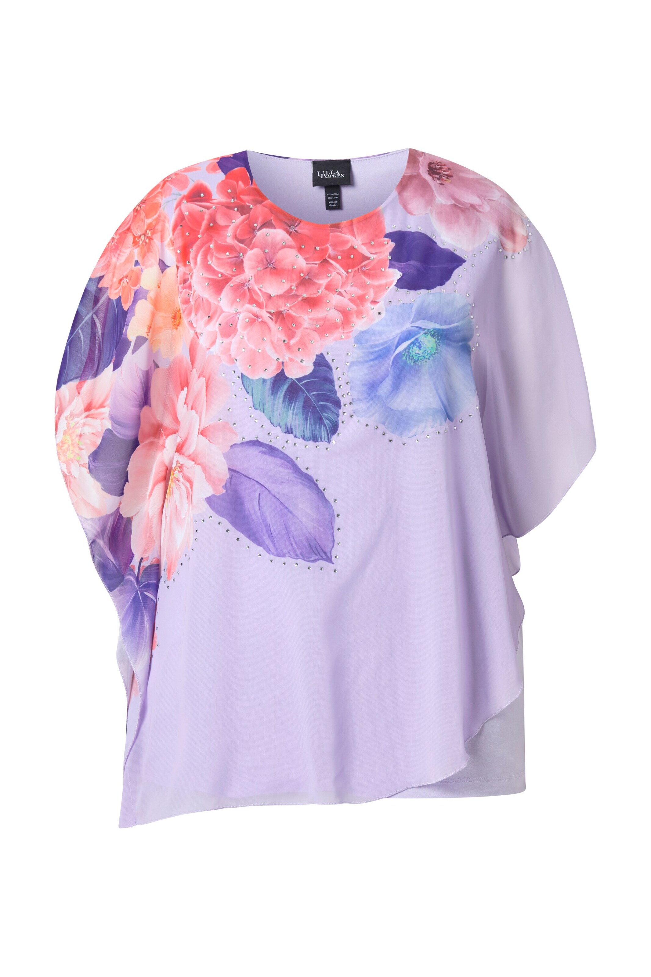 Ulla Popken Blouse in Lila: voorkant