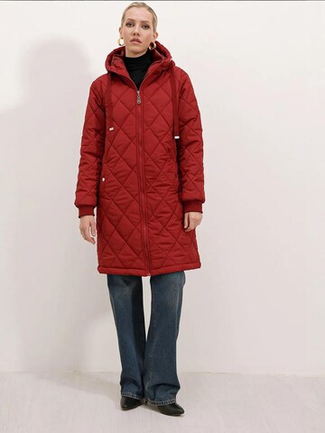 Bigdart Wintermantel in Rood: voorkant