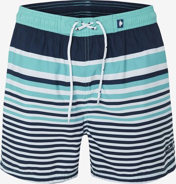 TOM TAILOR Board Shorts 'Madoc' in Blue: front