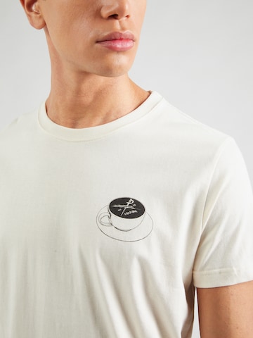 T-Shirt 'Slowpresso' Iriedaily en blanc