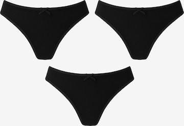 C&City String in Black: front